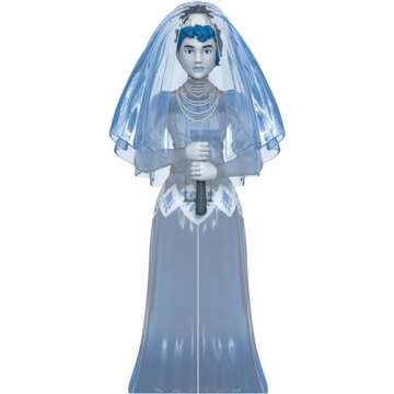 Super7 Disney Haunted Mansion Charcters Constance Hatchaway, Male and Female Opera Singers, Caretaker - 3.75in Disney Action Figures with Accessory Classic Disney Collectibles and Retro Toys