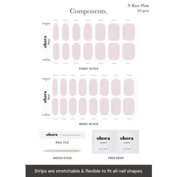 ohora Semi Cured Gel Nail Strips - Easy & Long Lasting