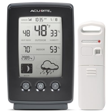 Accurate AcuRite Weather Forecaster with Indoor/Outdoor Temperature and Humidity
