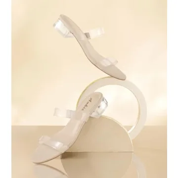 Ankis Women Clear Heels Sandals | Comfortable & Stylish