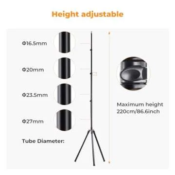 K&F Concept Aluminum Light Stand: Compact & Stable Photography