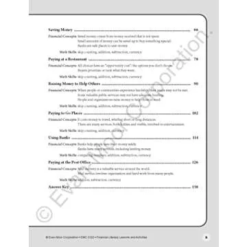 Evan-Moor Financial Literacy Lessons and Activities, Grade 2, Homeschool and Classroom Resource Workbook, Learn about Money, Earning, Paying, Buying, ... (Financial Literacy Lessons & Activities)