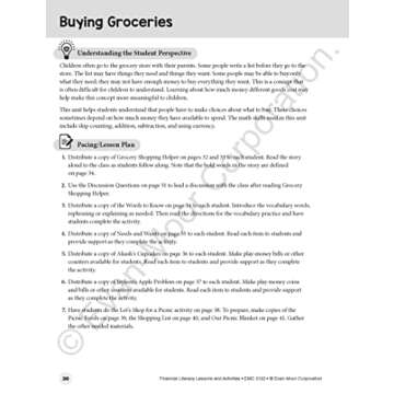 Evan-Moor Financial Literacy Lessons and Activities, Grade 2, Homeschool and Classroom Resource Workbook, Learn about Money, Earning, Paying, Buying, ... (Financial Literacy Lessons & Activities)