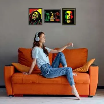 Bob Marley Silhouettes Wall Art Prints for Home Decor