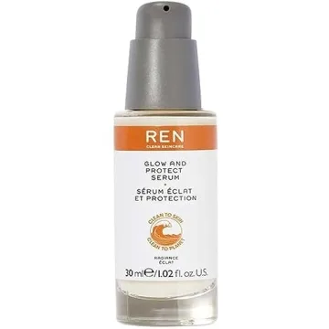 REN Glow And Protect Serum - Brightening Vitamin C Serum for Radiance, 30 ML