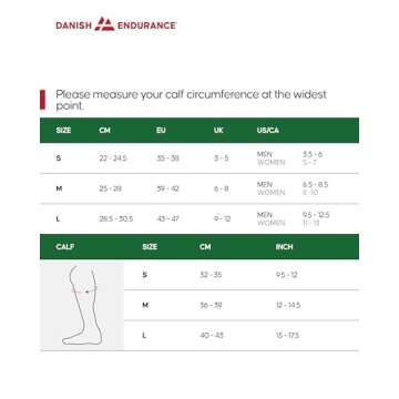DANISH ENDURANCE Compression Socks - Organic Cotton Comfort