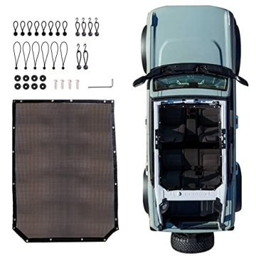 RERPRO Sunshade Compatible with 2021 2022 2023 2024 2025 New Ford Bronco 4 Door Sun Shade Bikini Top...