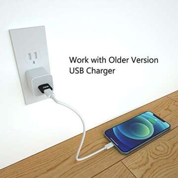 Ailun USB C Female to USB A Male Adapter 3 Pack Type C to A Charger Cable Adapter for iPhone 14 13 11 12 Mini Pro Max Galaxy Note 10 S20 Plus 20 S21 21 FE Ultra