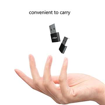 Ailun USB C Female to USB A Male Adapter 3 Pack Type C to A Charger Cable Adapter for iPhone 14 13 11 12 Mini Pro Max Galaxy Note 10 S20 Plus 20 S21 21 FE Ultra