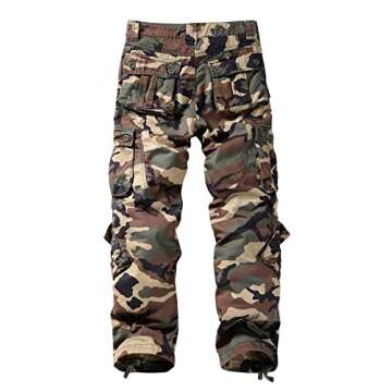 Match Men's Wild Cargo Pants(28,Khaki camo)