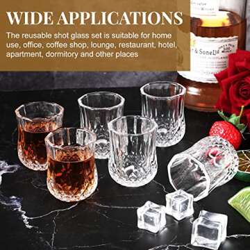 Meanplan 36 Pcs Mini Shot Glasses - Stylish Tasting Cups