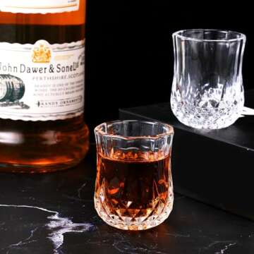 Meanplan 36 Pcs Mini Shot Glasses - Stylish Tasting Cups