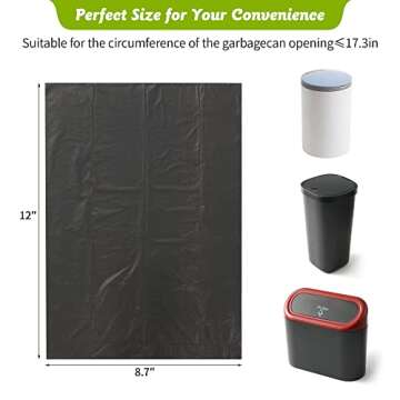 CZWL&HG Portable Hanging Mini Car Trash Can,Wastebasket Trash Can with Lid, Plastic Desktops Trash Can, Garbage Can for Car Office Home,Waterproof Odorless Garbage Can (Black, 1)