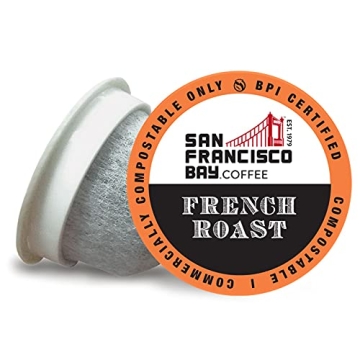 San Francisco Bay Compostable Coffee Pods - French Roast (80 Ct) K Cup Compatible