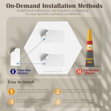 12 Pack Hexagon Acoustic Panels, 14"×12"×0.4" White Sound Proof Foam Panels for Wall, High-Density Sound Absorbing Panels for Recording Studio, Office&Home, No Self-Adhesive