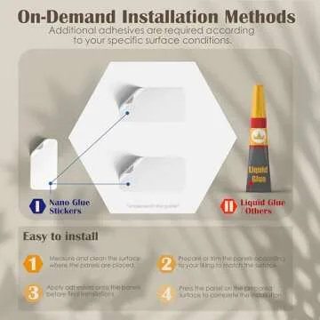 12 Pack Hexagon Acoustic Panels, 14"×12"×0.4" White Sound Proof Foam Panels for Wall, High-Density Sound Absorbing Panels for Recording Studio, Office&Home, No Self-Adhesive
