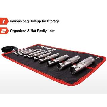 Spurtar Leather Punch Set - Heavy Duty 12 PCS Tool