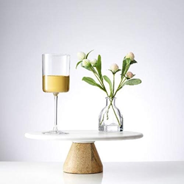 JoyJolt Claire Elegant White Wine Glasses Set of 2