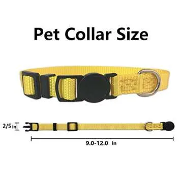 14PCS Puppy ID Collar Identification Soft Nylon Adjustable Breakaway Safety Whelping Litter Collars for Newborn Pets with Record Keeping Charts(M)