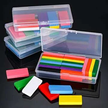 SATINIOR Clear Plastic Bead Storage Box - 12 Durable Boxes