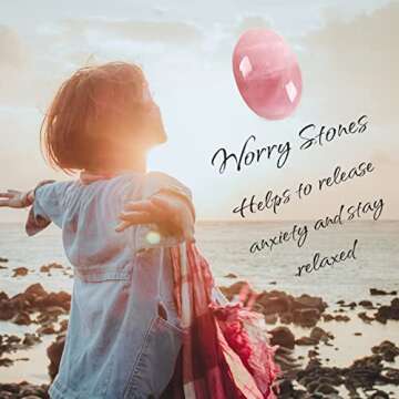 ZHIYUXI 2.4" Rose Quartz Crystals Healing Crystals Pink Gemstones Rose Quartz Crystal Decor Worry Stone Pink Quartz Reiki Therapy Polished Stones Palm Stone Mediation Gifts 1PC