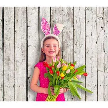 Funnytree 7X5ft White Vintage Wood Backdrop Wooden Board Photography Bokeh Rustic Faux Panel Flat Background Portrait Retro Texture Photo Booth Studio Props Poster Photoshoot Photografia Decoration