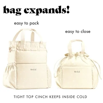 Stylish Insulated Lunch Bag for Women with Containers