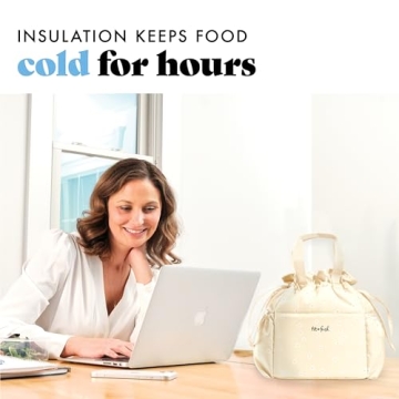 Stylish Insulated Lunch Bag for Women with Containers