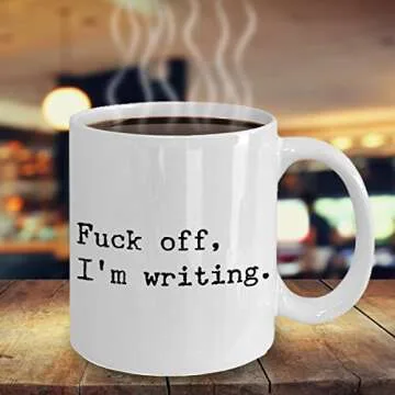 HollyWood Writing Mug - Funny Ceramic Coffee Cup for Writers