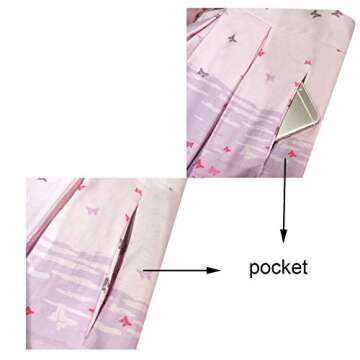 Girstunm Women's Pleated Vintage Skirt Floral Print A-line Midi Skirts with Pockets Black-White-Dot ...