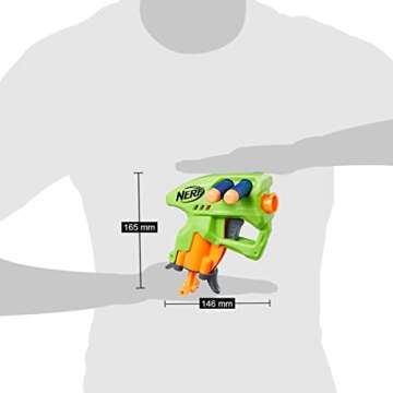 Nerf N-Strike NanoFire Blaster - Perfect for Kids 8+