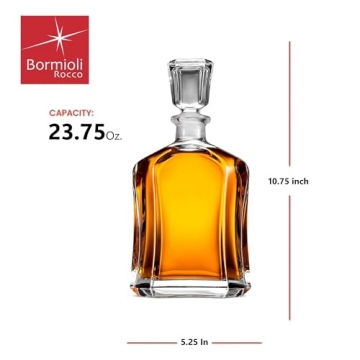 Bormioli Rocco Glass Decanter - Elegant Airtight Design