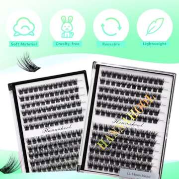 Hannahool Mixed Length False Eyelashes for Glamorous Looks
