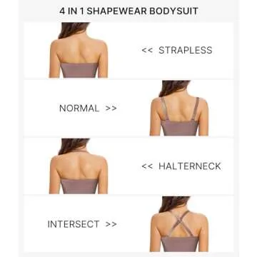 Nebility Strapless Women's Shapewear Bodysuit for Tummy Control