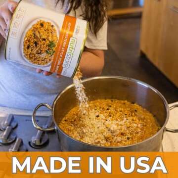 Nutristore Freeze-Dried Southwestern Style Pork and Rice | Emergency Survival Bulk Food Storage Meal | Perfect for Everyday Meals and Long-Term Storage | 25 Year Shelf Life | USDA Inspected (1-Pack)