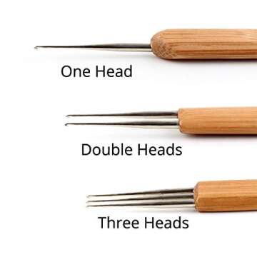 Dreadlock Crochet Needle Crochet Needle for Dreadlocks Loc Crochet Needle Loc Tools for Dreads Inter...