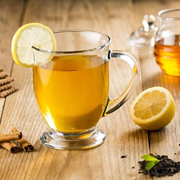 QAPPDA Glass Mugs Set of 8 - Stylish & Sturdy Drinkware