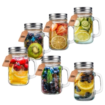 Smith's Mason Jars 6-Pack - Ideal for Smoothies & Gifts