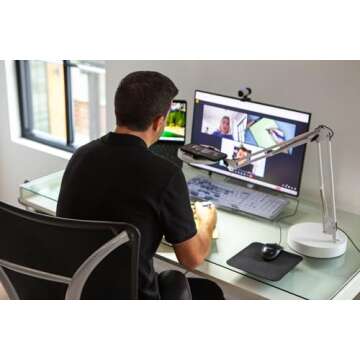 Canvas Original Lamp with Matte Metal Base (White Lamp & White Metal Base)