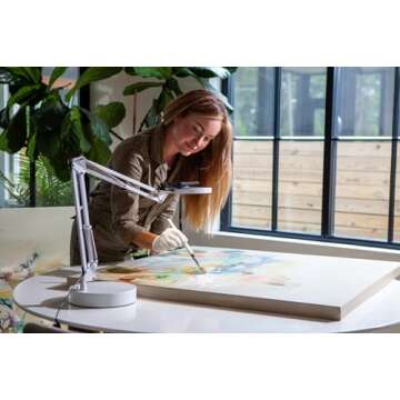 Canvas Original Lamp with Matte Metal Base (White Lamp & White Metal Base)