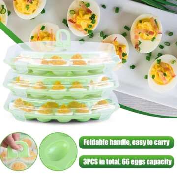 HANSGO Deviled Egg Carrier For Easy Transport and Storage