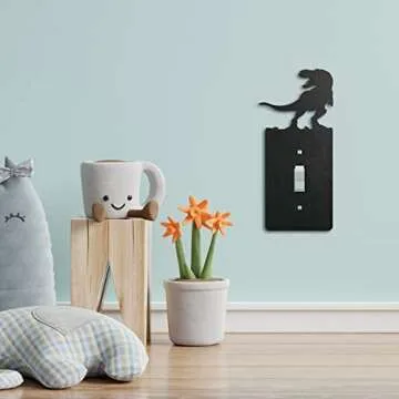 Dinosaur Kids Light Switch Cover Set for Creative Rooms