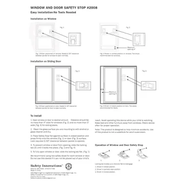 Safety Innovations Babyproof Window Door Locks 4-Pack