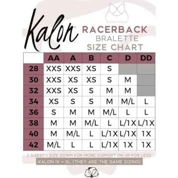 Kalon Wireless Racerback Sports Bralette for Ultimate Comfort