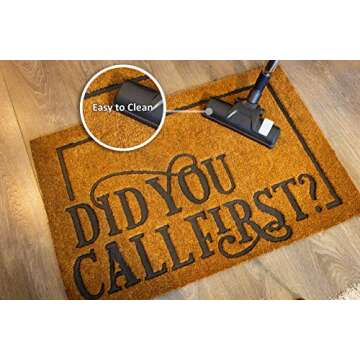 RAG TAG MATS Coir Floor Mats & Door Mat - Doormat for Outdoor Indoor Entry - Engraved Writing Front ...