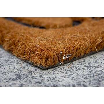 RAG TAG MATS Coir Floor Mats & Door Mat - Doormat for Outdoor Indoor Entry - Engraved Writing Front Floor Mat - Entrance Mat - Door Mats - Non-Slip Welcome Doormats 24" x36” Did You Call First?