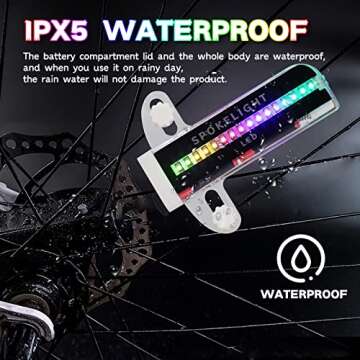 Bike Wheel Lights, Bike Spoke Lights, 32 Bright Patterns Bike Tire Lights for Kids & Adult, Waterpro...