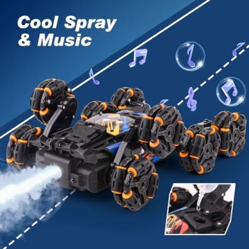 NEXBOX RC Stunt Car for Kids, 8 Wheels & Gesture Control