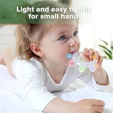 Haakaa Palm Teether - Soft Silicone Baby Soothing Teether Pacifier - Frozen Teething Toy for 3M+ Bab...