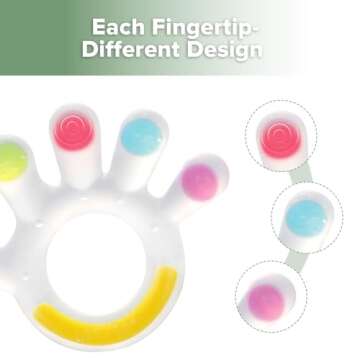 Haakaa Palm Teether - Safe Silicone Teething Toy for 3M+ Babies
